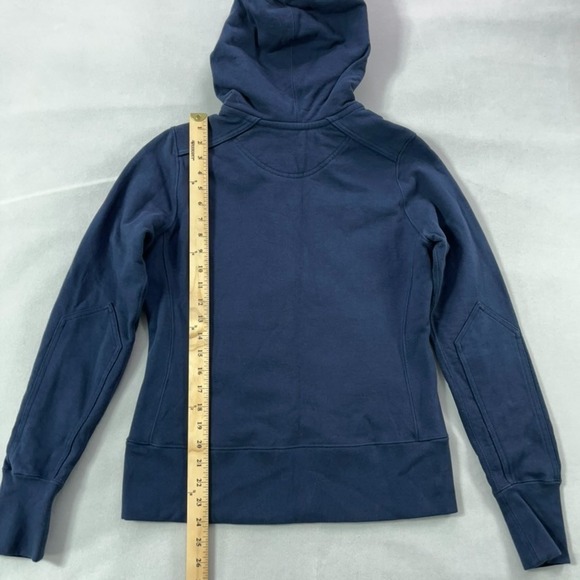 American Giant Hoodie Women Small Blue Full Zip Heavyweight Classic USA - Picture 12 of 13